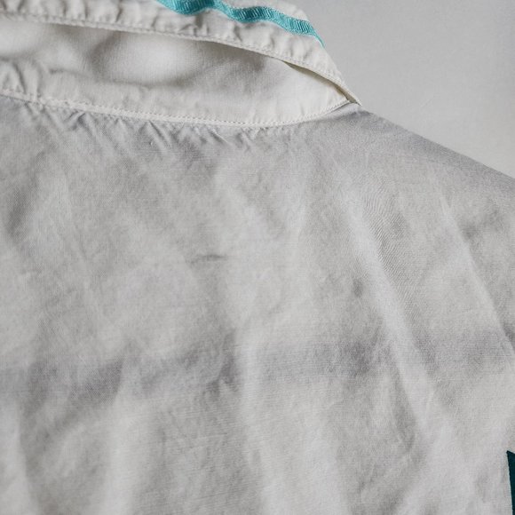 Vintage 80s Linea Gitano All American Sunset Diner Mens Small Button White Shirt - Picture 11 of 13